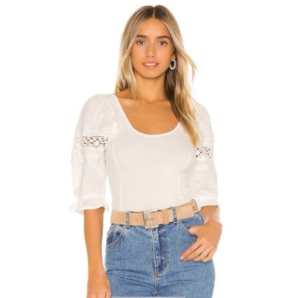 Free People Something Special Tee in Ivory